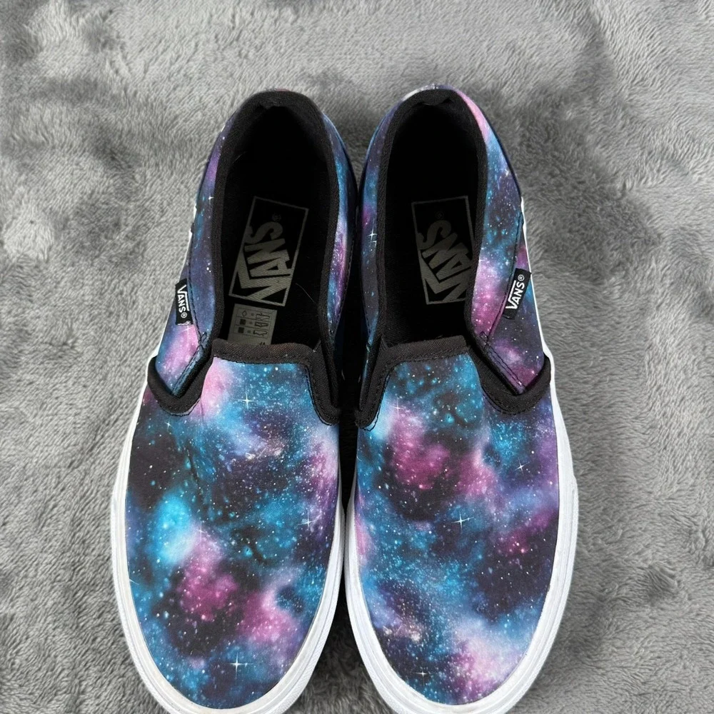 Vans Women's Asher 508731 Blue Casual Slip on Shoes Sneakers Size 7 - Picture 7 of 13